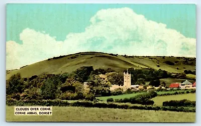 Postcard Cerne Abbas Dorset - Clouds Over Cerne - Dearden & Wade • £2.99