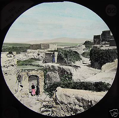 HAND COLOURED Glass Magic Lantern Slide CANA OF GALILIEE C1890  • £15