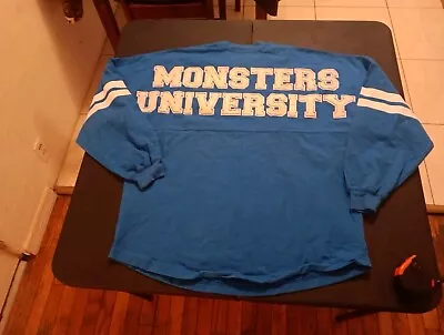 Disney Parks Shirt Mens Medium Blue Monsters University Spirit Jersey • $34