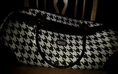 Ciao Luggage Houndstooth Black And White • $32.99