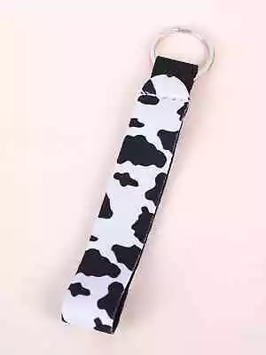 Cow Print Keychain Great For All Cow Fans New Gifts Stocking Stuffers Farm • £4.83