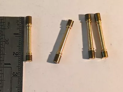 Ship Model Fittings Parts 4 Brass Pillars Columns Hull Decor 24mm X 3mm • $6.25