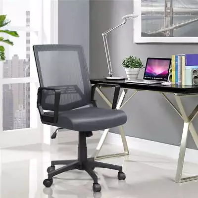 Chair Office Mid-Back Mesh Adjustable Ergonomic Computer Chair Swivel Rolling • $37.99
