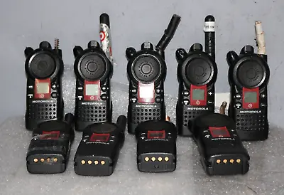 LOT OF 9 Motorola CLS1810T UHF Target Walkie Talkie Radio  PRE-OWNED • $142.39