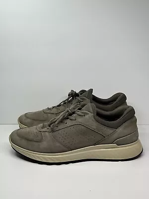 Ecco Exostride M Tan Brown Casual Shoe Nubuck Leather Size EU 44 Men's Size 10 • $37.85