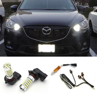 Xenon White 69-SMD 9005 LED DRL Kit For Mazda CX-5 Daytime Running Lights • $35.99