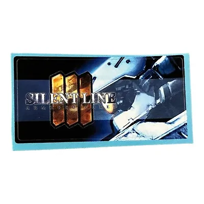 Sony PlayStation 2 PS2 Silent Line: Armored Core 3 Vintage Memory Card Sticker • $25.60