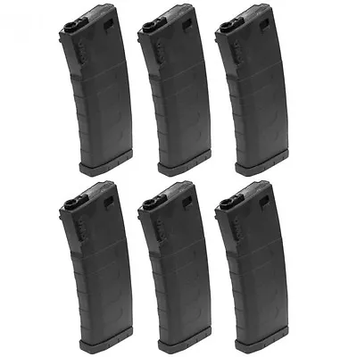 KWA M4 / M16 K120 Polymer 120 Round Mid-Cap Airsoft Magazine 6 Pack 197-04106 • $74.95