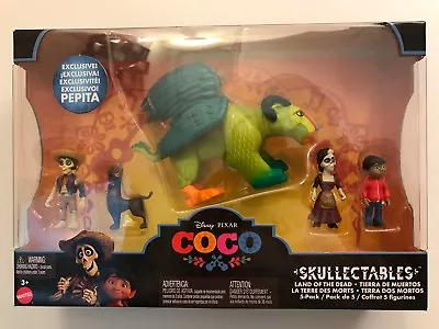 Mattel Disney COCO SKULLECTABLES LAND OF THE DEAD 5 Piece PLAY SET - NIB • $29.95