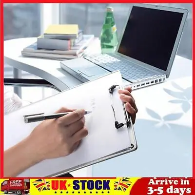 Aluminum Alloy Paper Hold Clipboard Simple File Folder Durable For Office School • £6.79