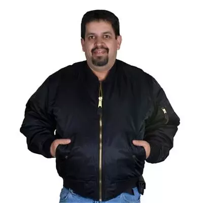 Fox Outdoor 60-11BL5 BLACK 5X MA-1 Flight Jacket XS-7XL • $57.95