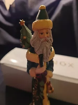 Lenox Resin 1996 The Collector's Treasury Of Santas Green Pencil Figurine  • $8.99