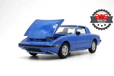 1982 Mazda Rx-7 Blue Rotary 1:64 Scale Diecast Collector Model Car • $14.95