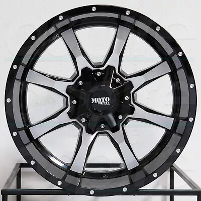 4-New 20  Moto Metal MO970 Wheels 20x10 5x5.5/5x139.7 -24 Black Machine Rims 78. • $1084