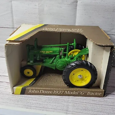 Vintage ERTL John Deere Tractor DieCast Model G 1/16 Scale With Original Box • $60