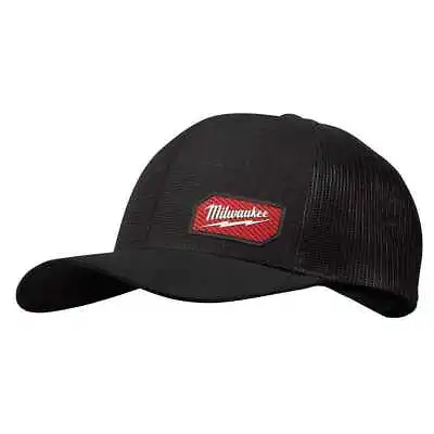 Milwaukee 505B Gridiron Adjustable Trucker Hat Gear Ripstop Polyester Black Work • $20.90