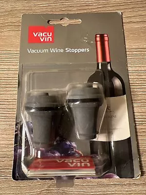 Vacu Vin Wine Saver Extra Corks 2 Pack Press Vacuum Pump Stoppers NEW Sealed • $9.99