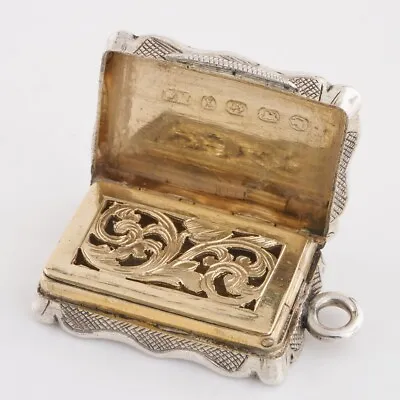 Sterling Silver Vinaigrette Birmingham 1872 • $265.13