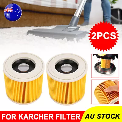 2x Replacement Cartridge Filter For Karcher WD WD2 WD3 Series Vac Vacuum Cleaner • $16.25