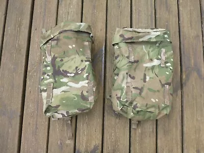 British Army Mtp Bergen Side Pouches Camo Side Pack Zip Pouches Military Surplus • £69.99