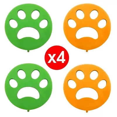 $4.50 • Buy 4pcs Pet Hair Remover Cat Fur Dog Hair Lint Catcher From Laundry Washing Machine