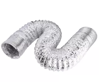 Flexible Dryer Vent Aluminum Foil Duct Dryer Vent Hose 4 In X 8ft  #28570 • $9.34