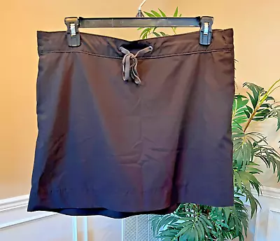 $17.50 • Buy NWOT!  Speedo Women's Woven Swim Skort/Skirt Active Wear W/Pockets Black, Sz XL
