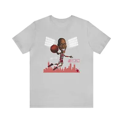 Michael Jordan AIR Chicago Bulls Autograph Skyline Bella Premium Blend T-Shirt • $19.38