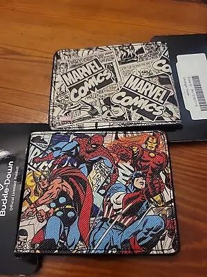 Marvel Avengers Comic Book Bifold Wallet BRAND NEW Buckle Down Thor Spider-Man  • $17.95