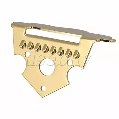 8-String Gold Zinc Alloy Mandolin Tailpiece Replacement 60 X 35mm • $9.44