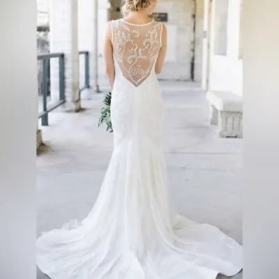 Nicole Miller Bridal Wedding Dress Leigh Ok10000 / Ps0004 $3200 Sz 8 • $1450