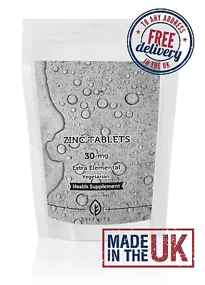 Oral Elemental Xtra Zinc 30mg Tablets BritVits UK • £10.01