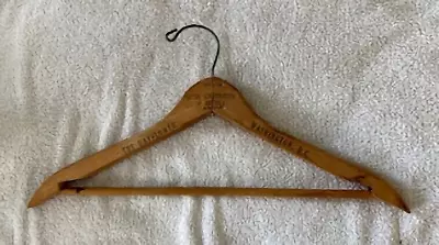 Vintage The Mayflower Hotel Corp. Of America Washington D.C. Wood Clothes Hanger • $4.50
