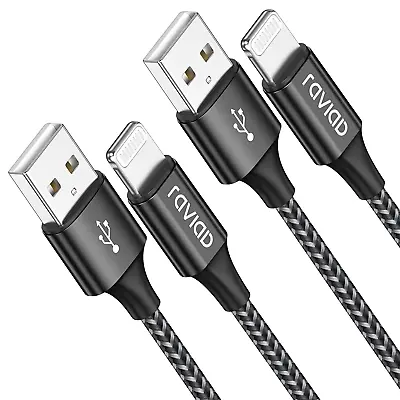 Lightning Cable 2M 2Pack MFi Certified Iphone Charger USB-A To Lightning Cable • $20.12