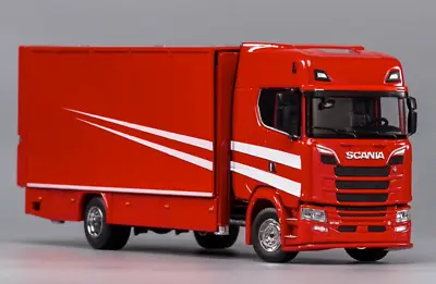 ZD GCD 1:64 Red Scania S730 Enclosed Double Deck Tow Truck Model Diecast Metal • $89.99