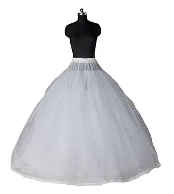 £25.59 • Buy RULTA 3/8 Layers Tulle No Hoop Wedding Dress Petticoat Underskirt Crinoline WZ
