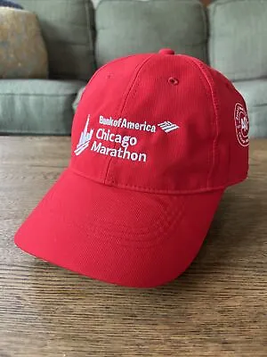 Nike Chicago Marathon Bank Of America Dri-Fit 40th 2017 One Size Adj.  Red Hat • $24.95