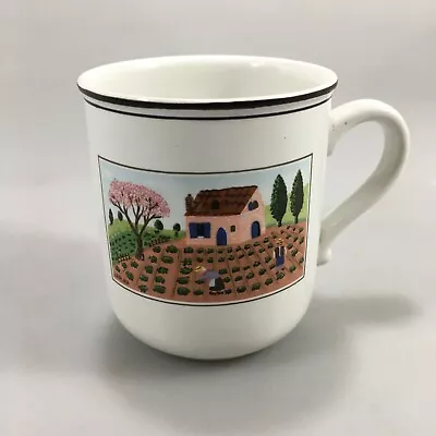 Villeroy & Boch Naif #1 Farmers Rooster Porcelain Mug 10 Oz Gerard Laplau • $24.50