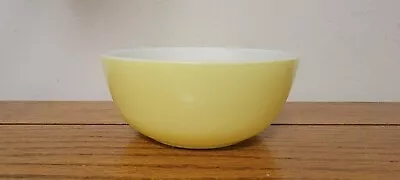 Vintage Hazel Atlas Milk Glass Cereal Bowl 4-7/8   Yellow • $9.99