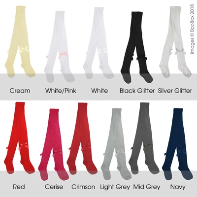 £8.49 • Buy Baby Girls & Girls Spanish Style Pex Satin Ribbon Bow Tights Newborn - 9 Years