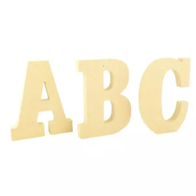 Free Standing Wooden MDF Craft Letters 18mm Thickness 10cm 15cm 20cm Clarendon • £2