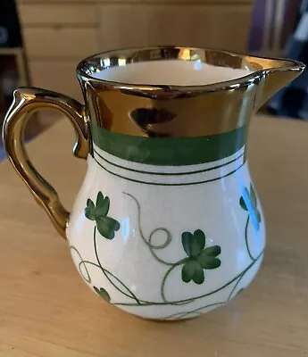 Vintage Wade England Harvest Ware Clover Shamrock Copper Luster Creamer • $9.99