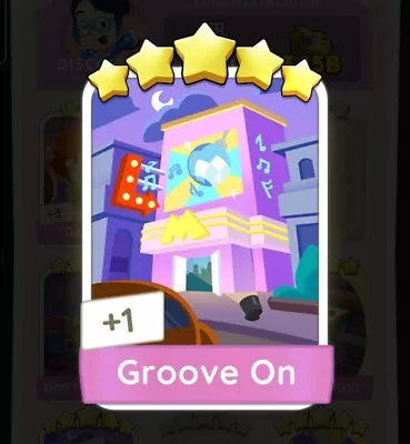 Set 18 Monopoly Go Sticker Groove On 5 Star Card • $5.06