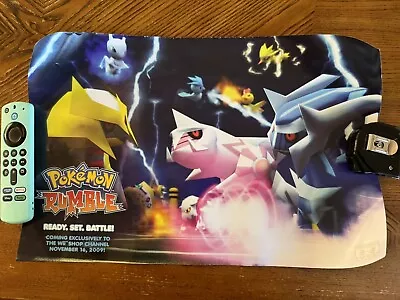 Rare 2009 Pokemon Rumble Wii Promotional Game Poster • $7