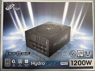 FSP/Fortron HYDRO PTM PRO 1200 Power Supply Unit 1200 W 20+4 Pin ATX ATX Black • £99