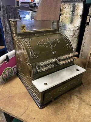 1900’s National Cash Register Cash Till Brass • £625