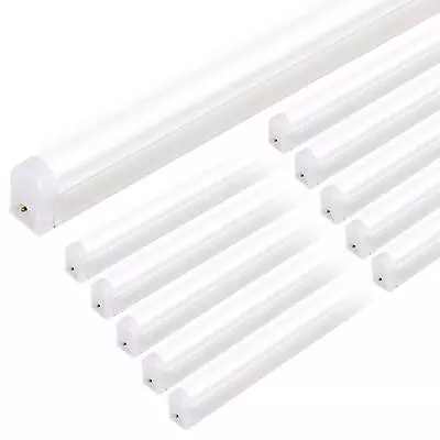 10 Pack LED Light 4FT T5 Integrated Single Fixture 22W 2200lm 6500K • $91.99