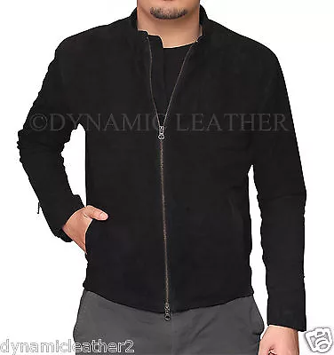 James Bond Spectre 100% Genuine Lamb Black Suede Leather Jacket-All Sizes • $114.99