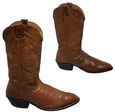 Vintage NOCONA Cowboy Boots Leather Western Mens Sz 8.5 D Motorcycle Rocker USA • $50