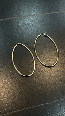9ct Gold Hooped Earrings • £55.99